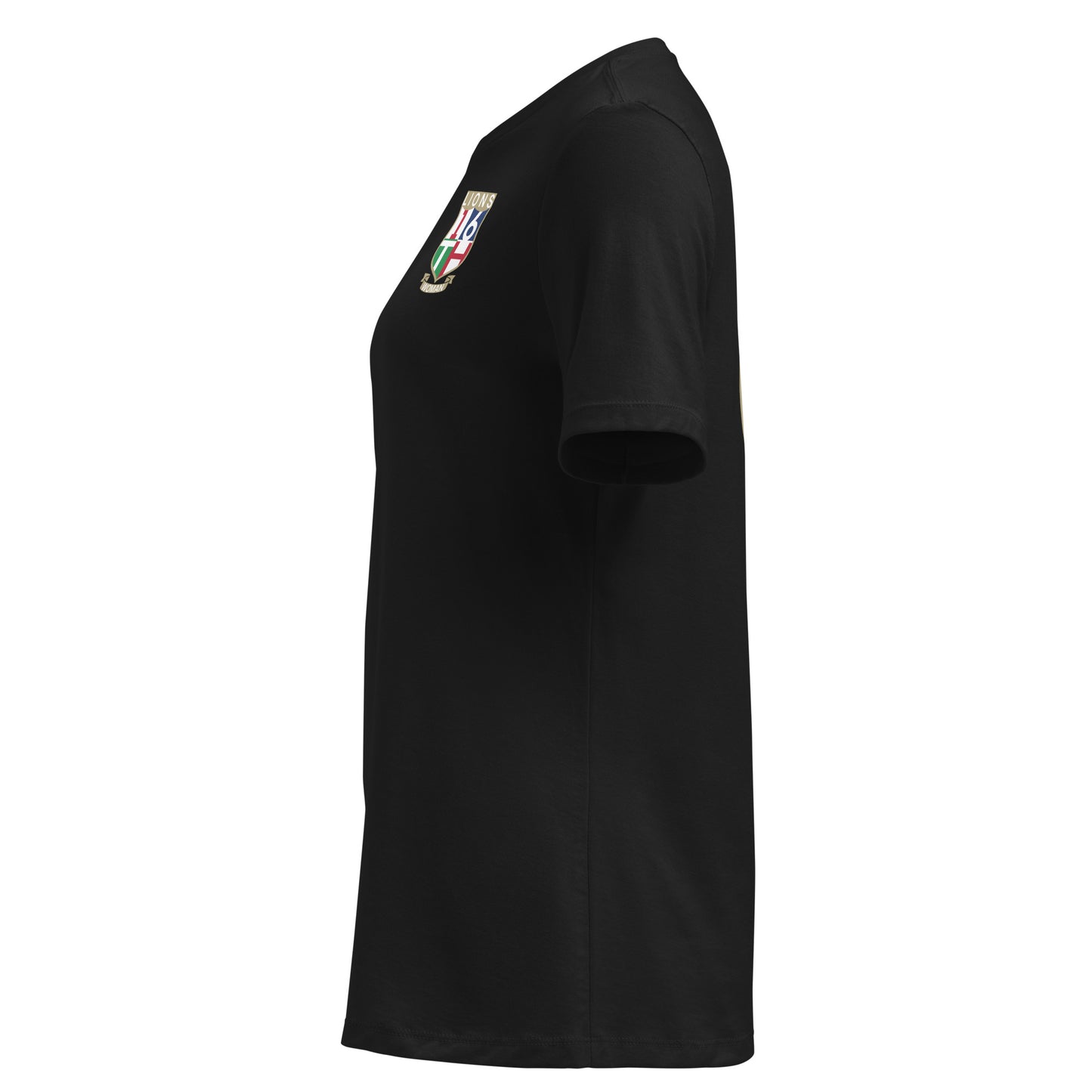 Lions Tour “16th Woman” Rugby Fan Shirt Back Shield – Black Edition Fitted