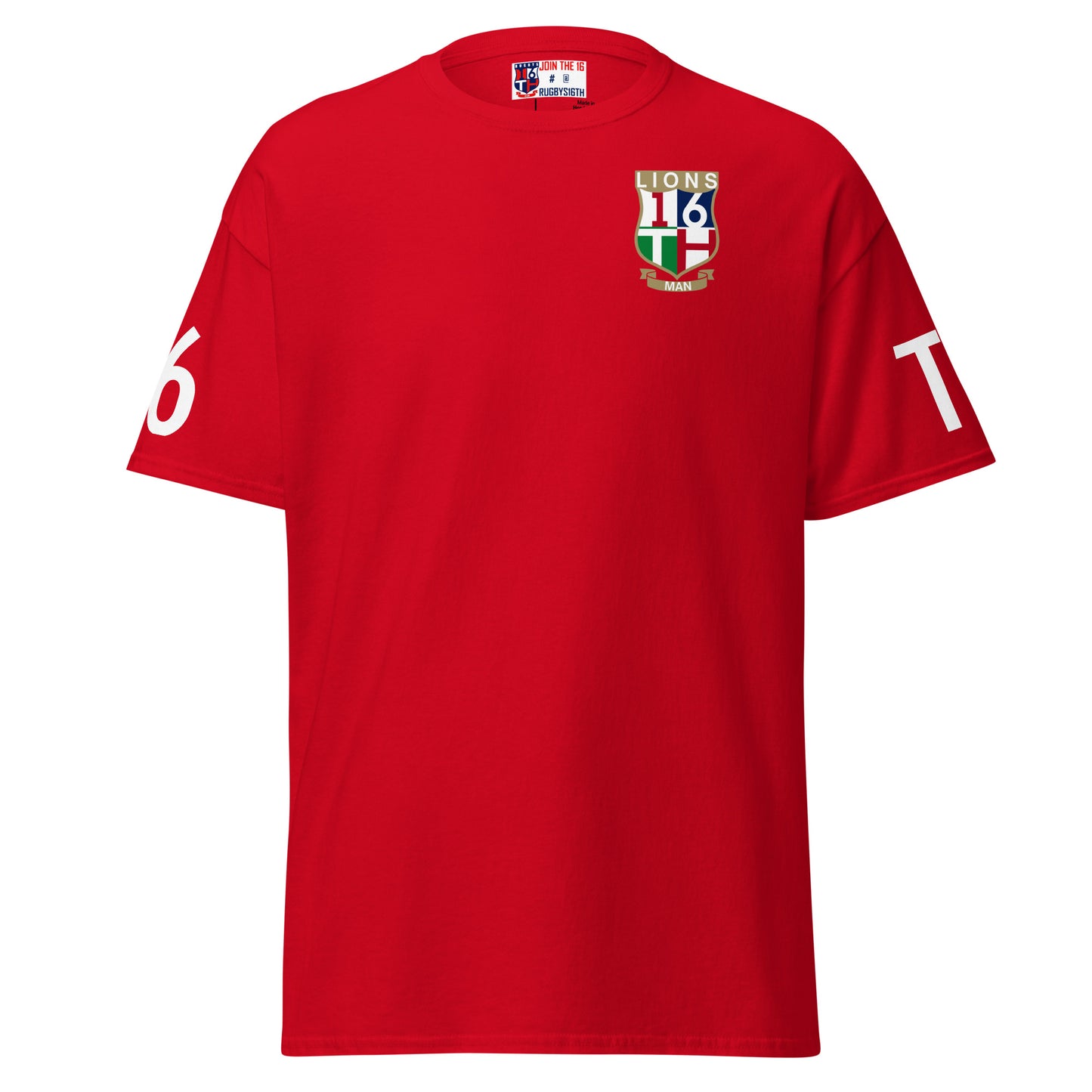 Lions Tour “16th Man” Rugby Fan Shirt Back Shield – Red Edition