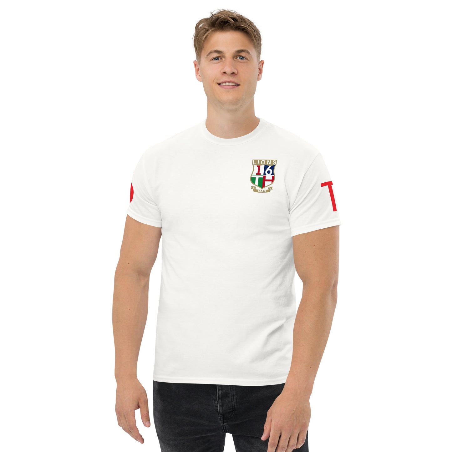 Lions Tour “16th Man” Rugby Fan Shirt Back Shield – White Edition